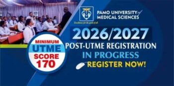 PAMO University of Medical Sciences (PUMS) Post-UTME & Admission Form 2026/2027 | Requirements, Courses & How to Apply