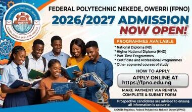 FUPRE Post UTME Form 2026/2027 is Out | Apply Now for Undergraduate Admission