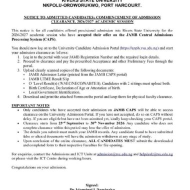 JAMB 2026 Policy Meeting on Admissions Set for May 11 in Abuja
