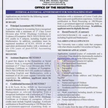 Auchi Polytechnic HND CBT Screening Date 2026/2027 for Evening Studies